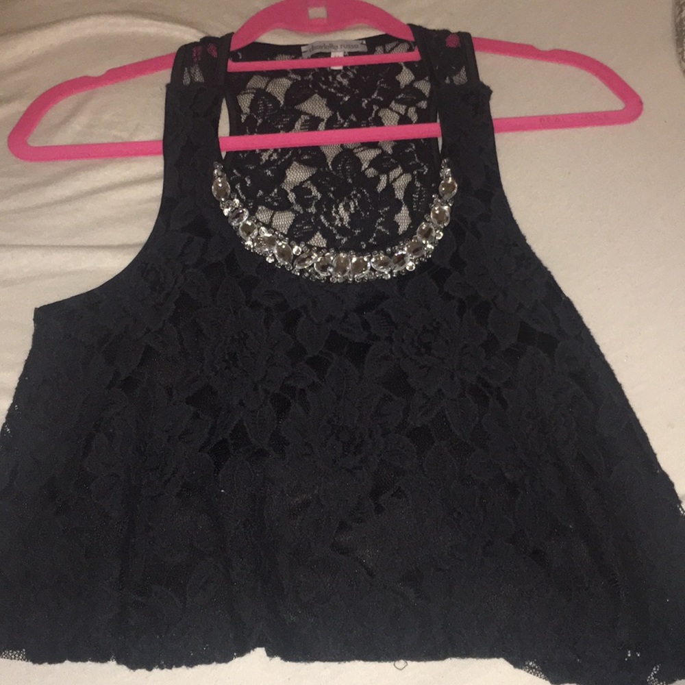 Black crop top